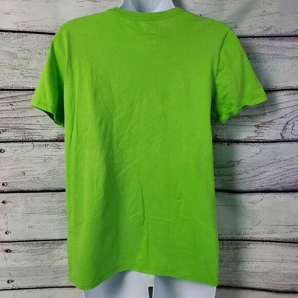 Nike Tee Athletic Cut T-Shirt Size L Green Short Sleeve 100% Cotton Honduras Uni - Picture 3 of 6